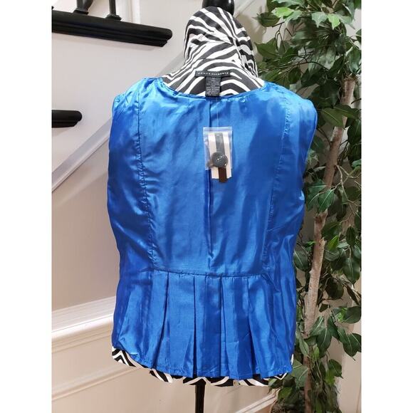 Grace Elements Women's Black White Zebra Print Double Breasted Trench Jacket M - Picture 10 of 16